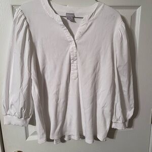 Chico’s brand white shirt size large